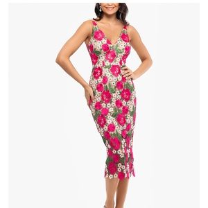 Xscape floral dress size 8